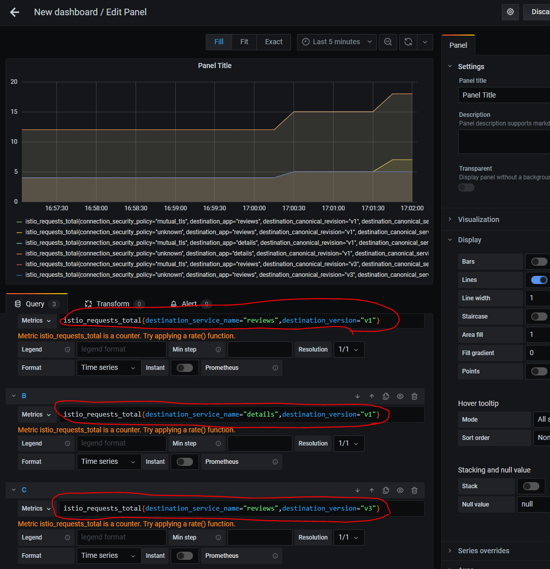 Istio Telemetry with Grafana